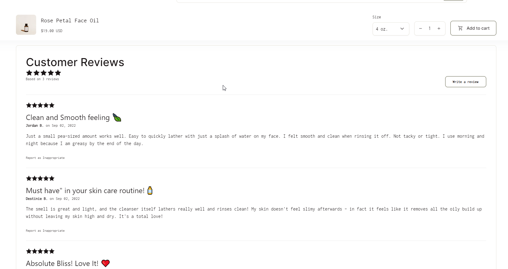 Product Reviews